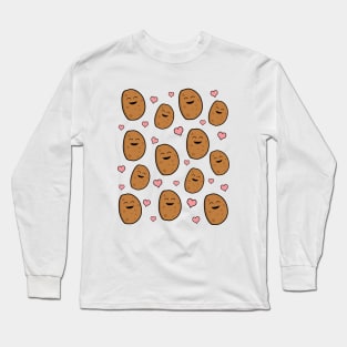 Potatoes And Hearts Long Sleeve T-Shirt